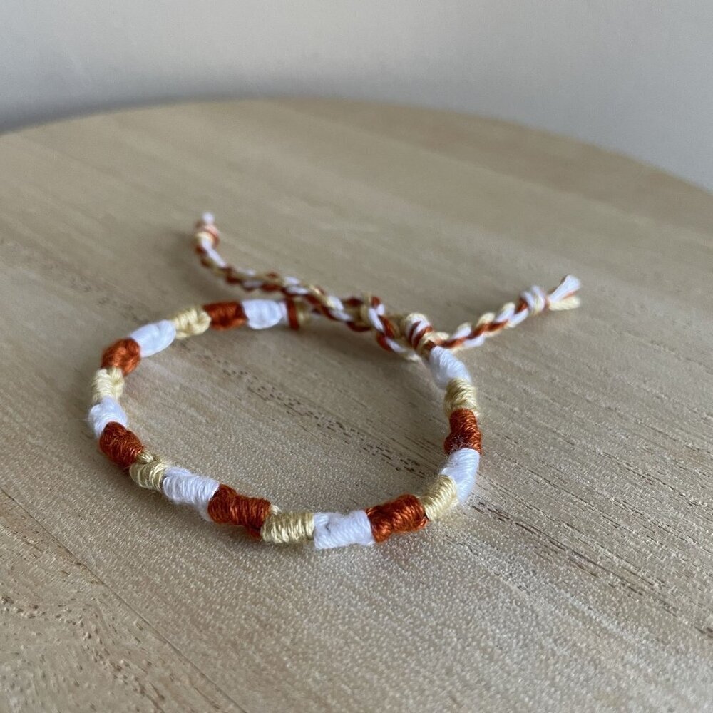 Shelby Bracelet, anklet, trendy, comfortable, tie, embroidery thread, woven, gif